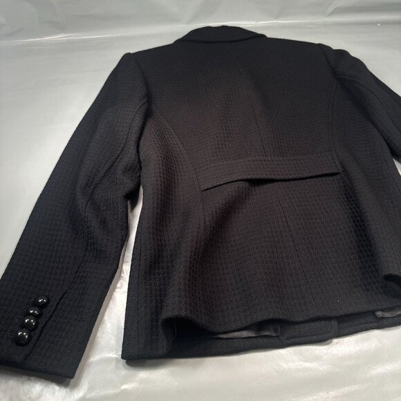 Casual Corner Virgin Wool Blazer Women Suit Jacket Career Button Long Sleeve - Picture 9 of 15